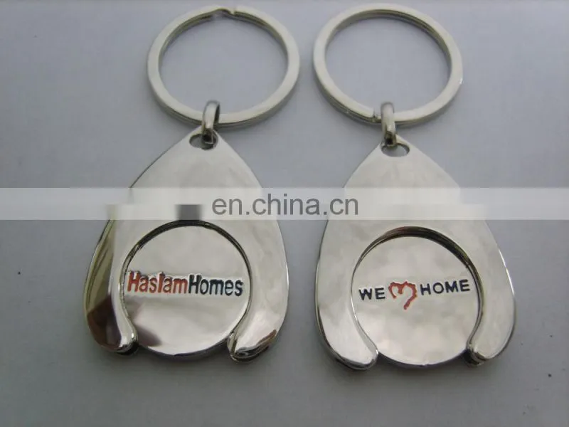 shopping cart coin holder keychain