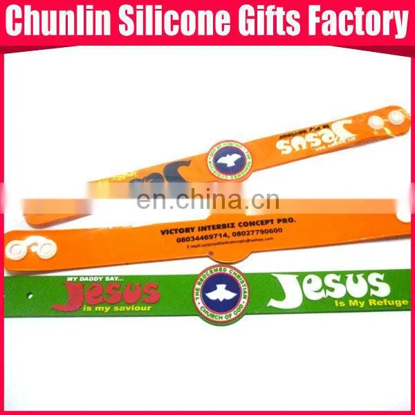 Popular and High Quality Customized PVC Wristbands for Nigerian 2015