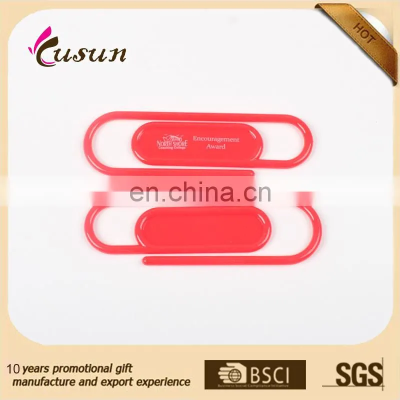 BSCI Promotional High quality best price customized bookmarks plastic clips