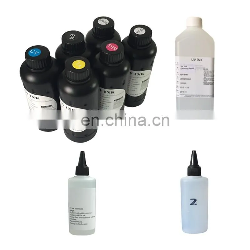 LED UV Ink for Inkjet Printer, Printing for Hard & Soft Material