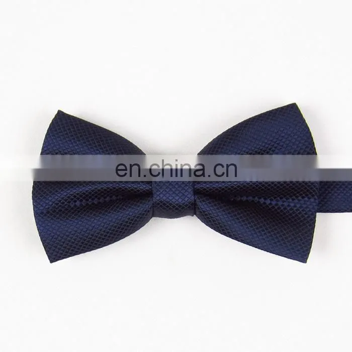 Solid Color Fringe Square Hot Sale Navy Bow Tie