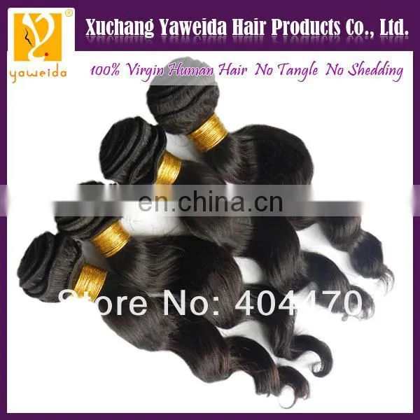Fashionable patterns& beautiful in colors product virgin human brazilian remy hair weave