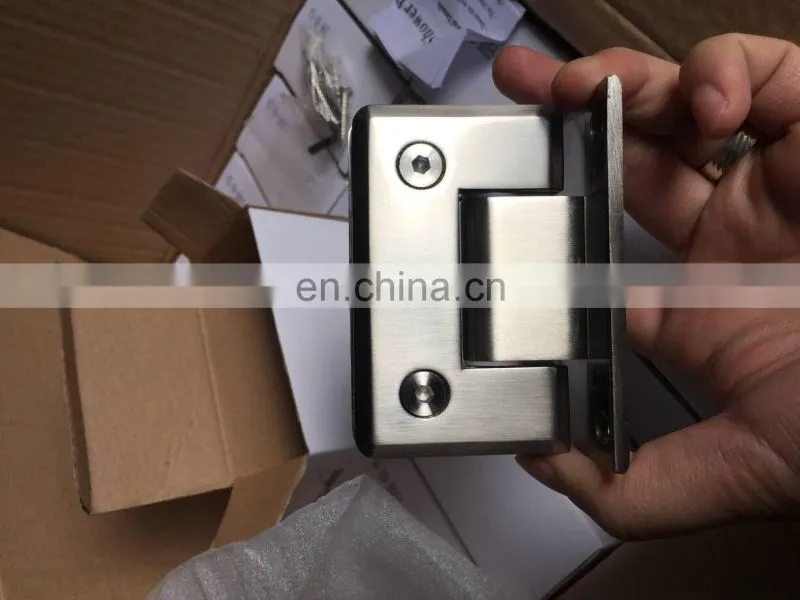 Stainless steel glass to glass 130 degree shower hinge for glass door
