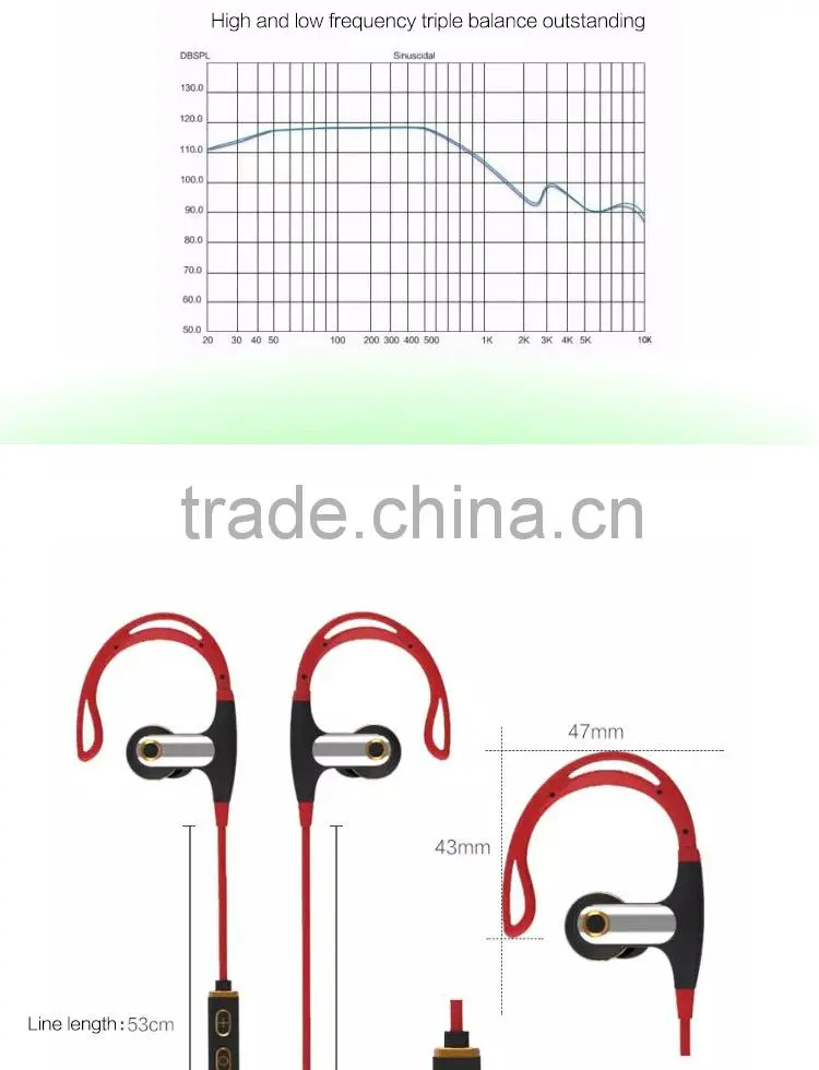 BT998B wireless sport bluetooth earbuds earphone bluetooth headphone headset