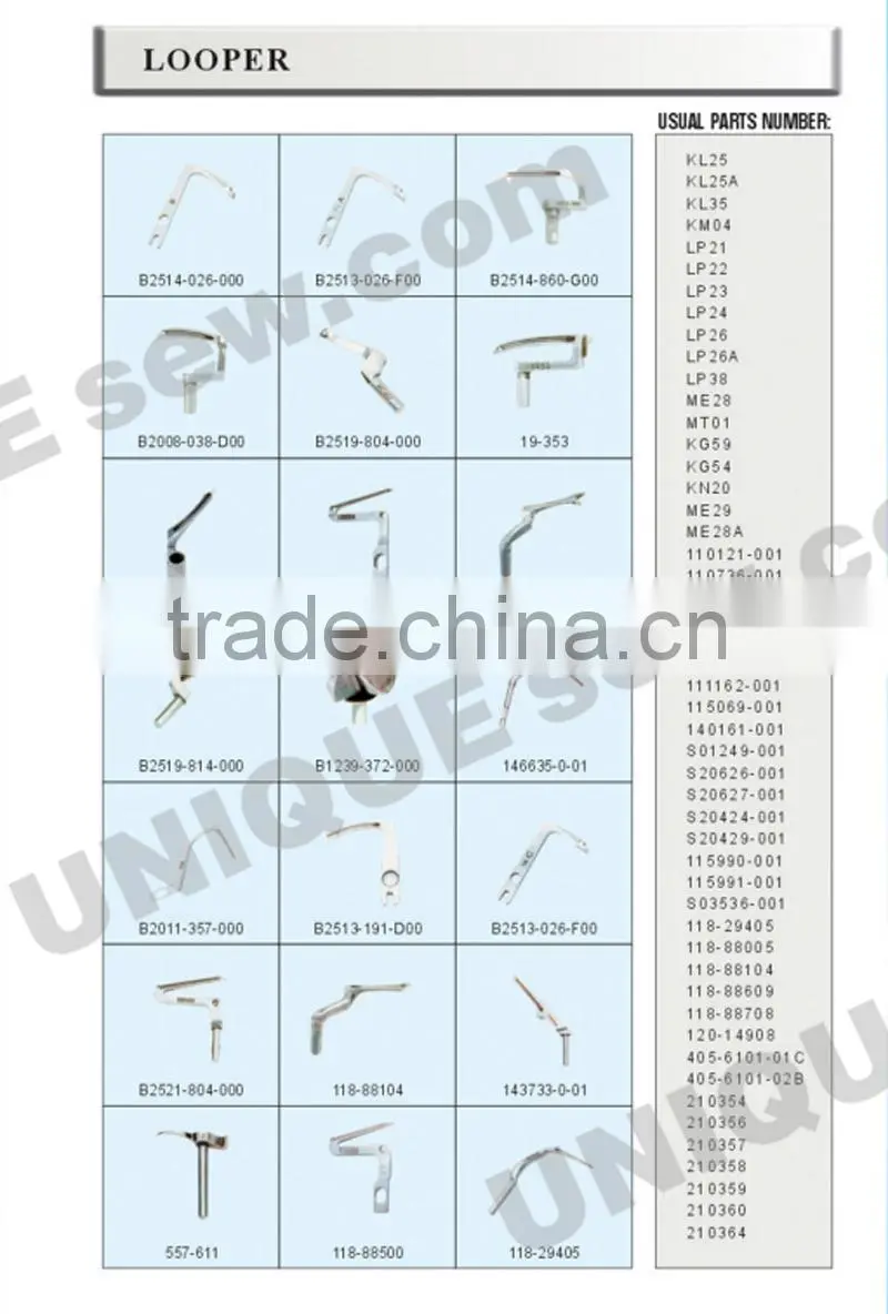 Desheng DSL-S434 Singer Sewing machine parts Sewing machine loopers