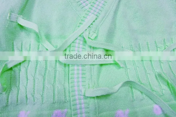 0-1year cheap wash cotton knitted new born baby cardigan underwear for winter