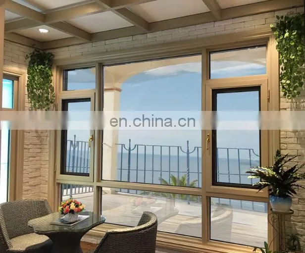 On Sales Folding Windows USA Standard Aluminum Panoramic Balcony Glazing As Glass Curtain Window Door