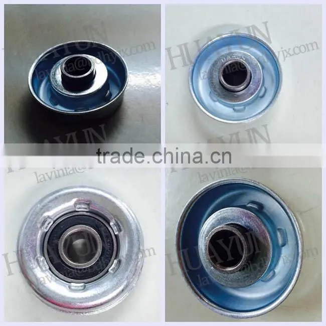 Galvanized Steel Roller End Cap Plastic Cover Ends for Rollers with Precision Ball Bearing