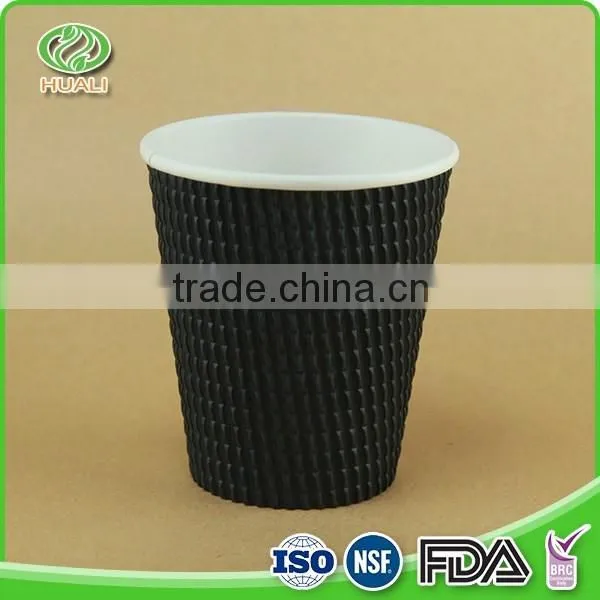 Resistance moisture ripple paper coffee disposable cups 24 oz
