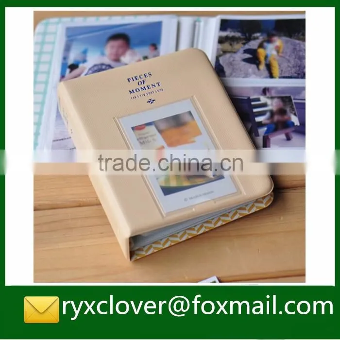 mini pvc cover plastic sheets photo album for family