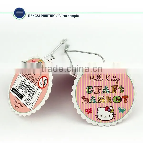China Fashion Design CUstom Eco-Friendly Paper Clothing Hang Tag