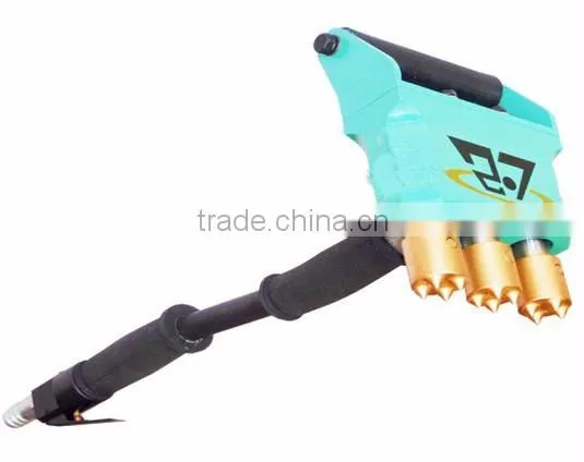 multi headed concrete scabbler for non slip surface