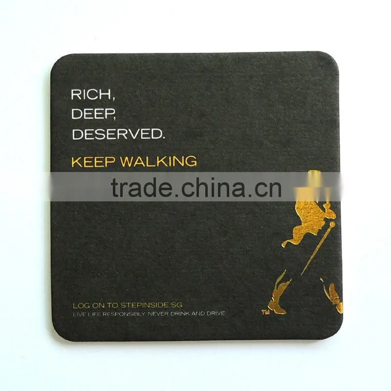 Silicone coaster, custom rubber cardboard coaster, 2D/ 3D paper coasters for beer