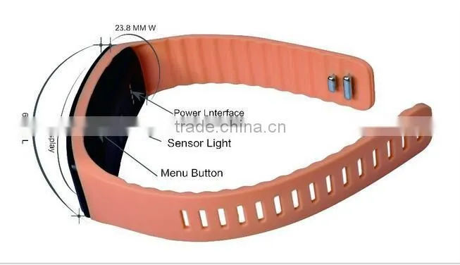 Pulse sensor bluetooth isport heart rate monitor wristband watch