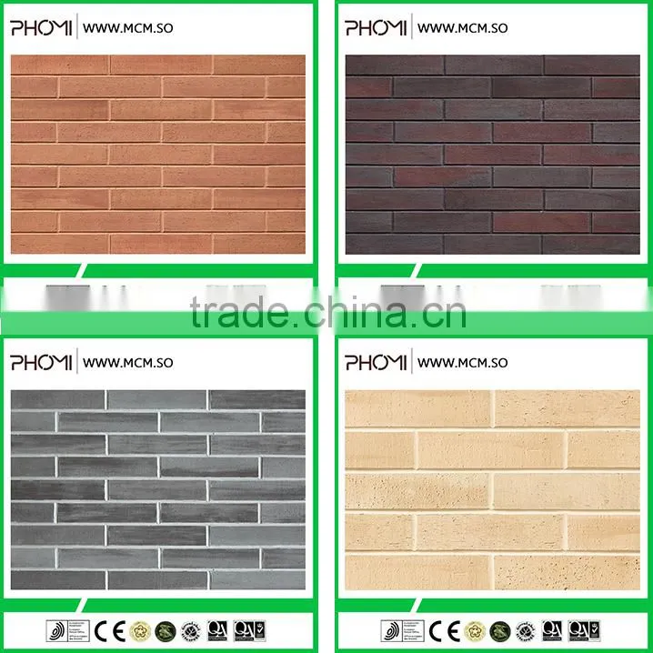 High quality flexible waterproof breathability durability safety facing thin bricks