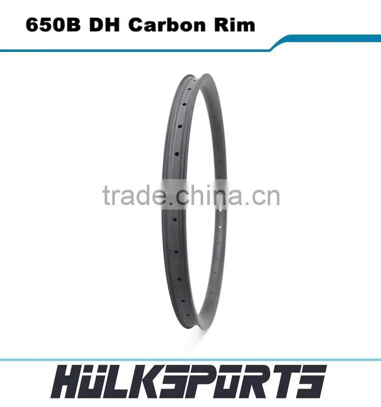 Hot sale 650b DH mountain bike rims 42mm width carbon 27.5er mtb wheels 28H-36H 650B dh carbon rim