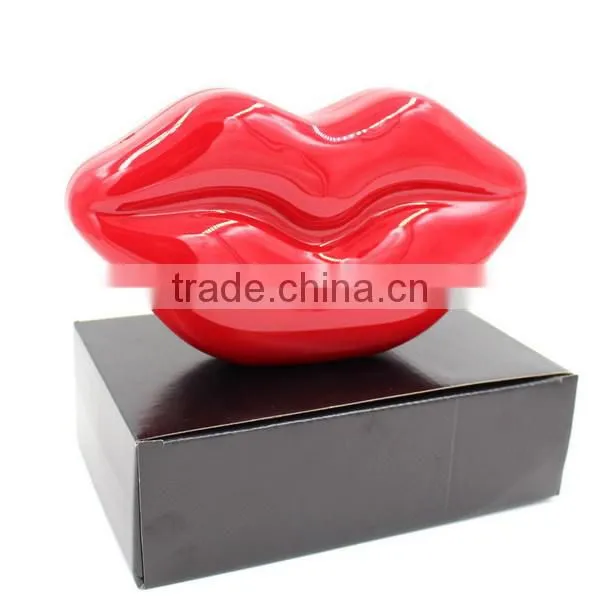 Women's Acrylic 3d Sexy Red Lip Evening Handbag Party Clutch Crossbody Shoulder Purse