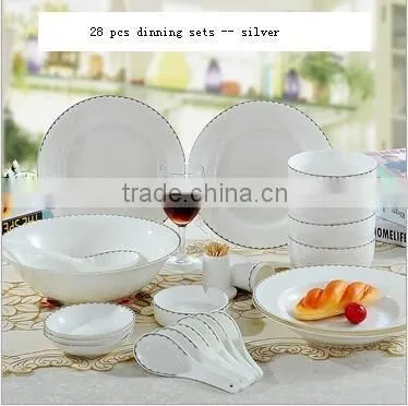 56 pcs cheap dinner plates for home