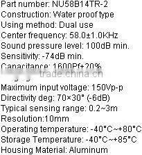 10mm waterproof type ultrasonic sensor for car