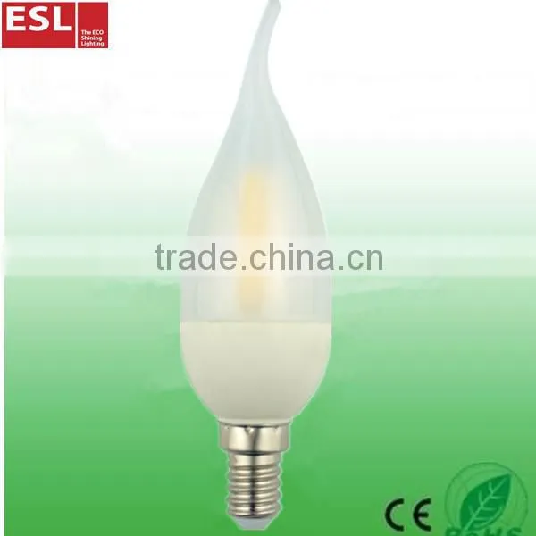 CE ROHS CERTIFICATE C35 2W E14 LED candle bulb light