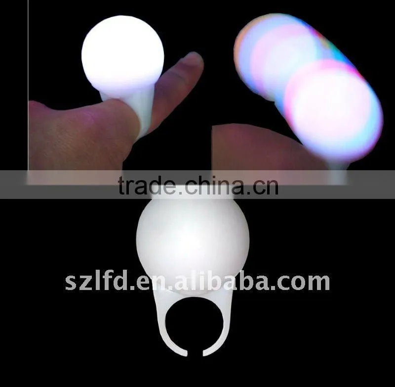 Led flashing finger rings,christmas decoration LED ring light,plastic glow led ring