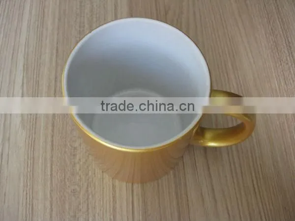Sublimation11 oz. gold pearl finish mug