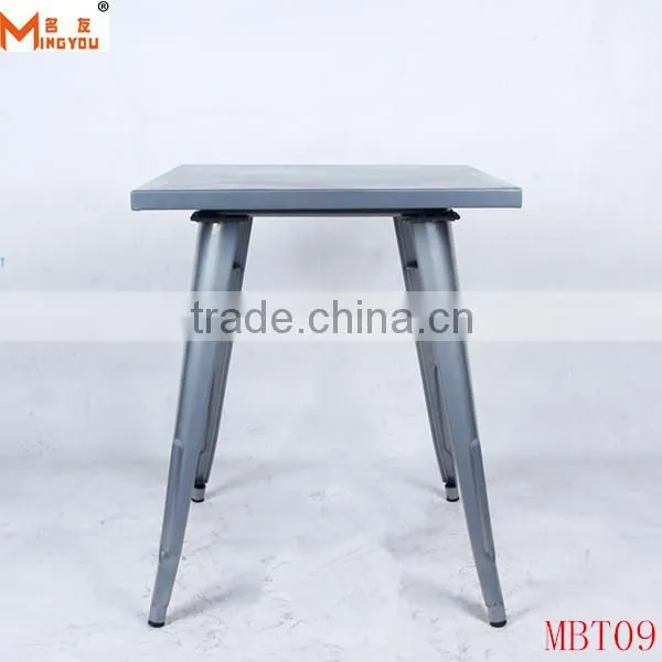 Metal Steel Sheet Bar Tables With Square Corner