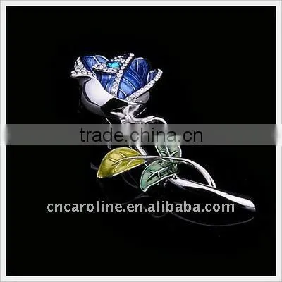 2012 New Design Vintage Crystal Flowery Brooch Pins
