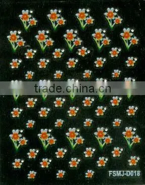sweet colorful kid new nail sticker