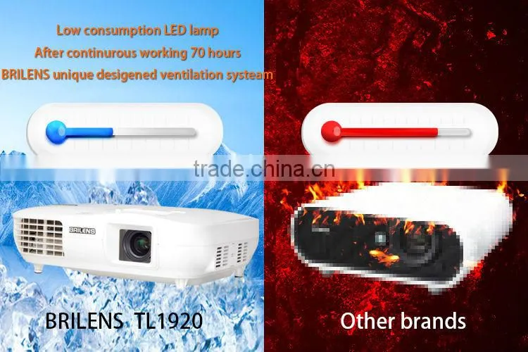 Brilens TL1920 Vicky 3 LED 3 LCD 1920 X 1080 WQXGA 3000 Lumens projetor profissional sansung