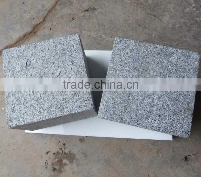 G682 Yellow Rusty Granite Cube Stone