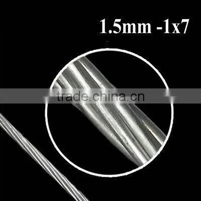 1X7 1.5mm Galvanized guy strands