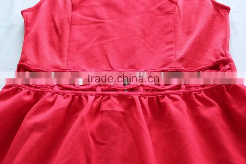 2014 sleeveless design for ladies latest fashion skirts