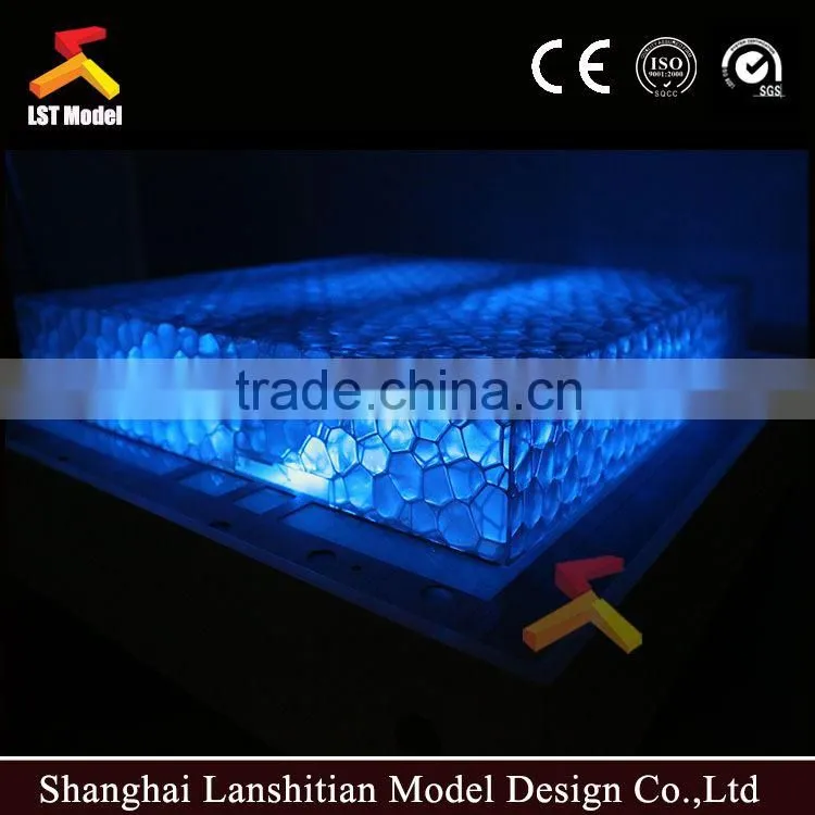 Making all sorts of construction building model and landscape, lighting system