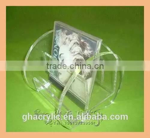 2015 Customized Size Decorate Leaf Acrylic tv shelf designs