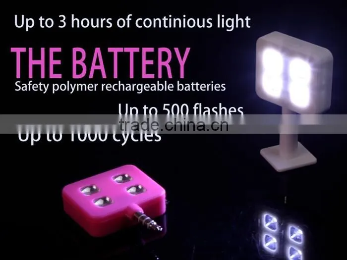 led flash light selfie flash for mobile phone ios and Android