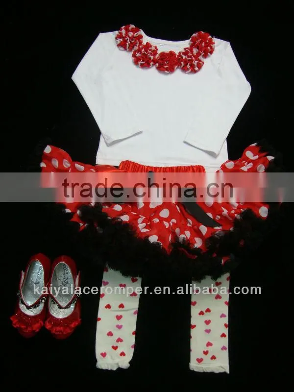 2013 Wholesale Spring Zera Style Pettiskirt Baby Clothing Set