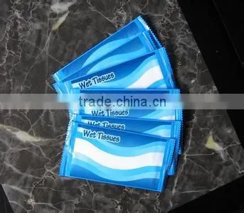 Individual wrapped wet wipes