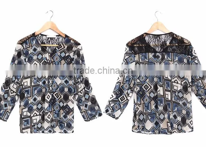 2016 Whole Sale High Quality Long Sleeve Lace Top For Girls