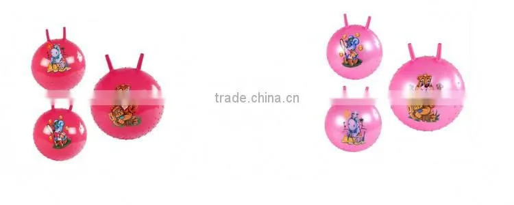Bouncy inflatable handle ball for kids