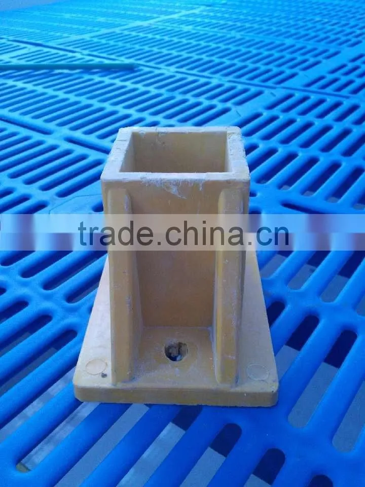 Building construction pipe bracket, beams support, FRP/GRP square beams bracket/support, fiberglass/plastic pipe support