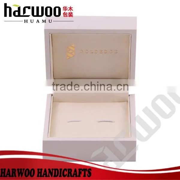 Beautiful wooden white cufflink gift holder for sales