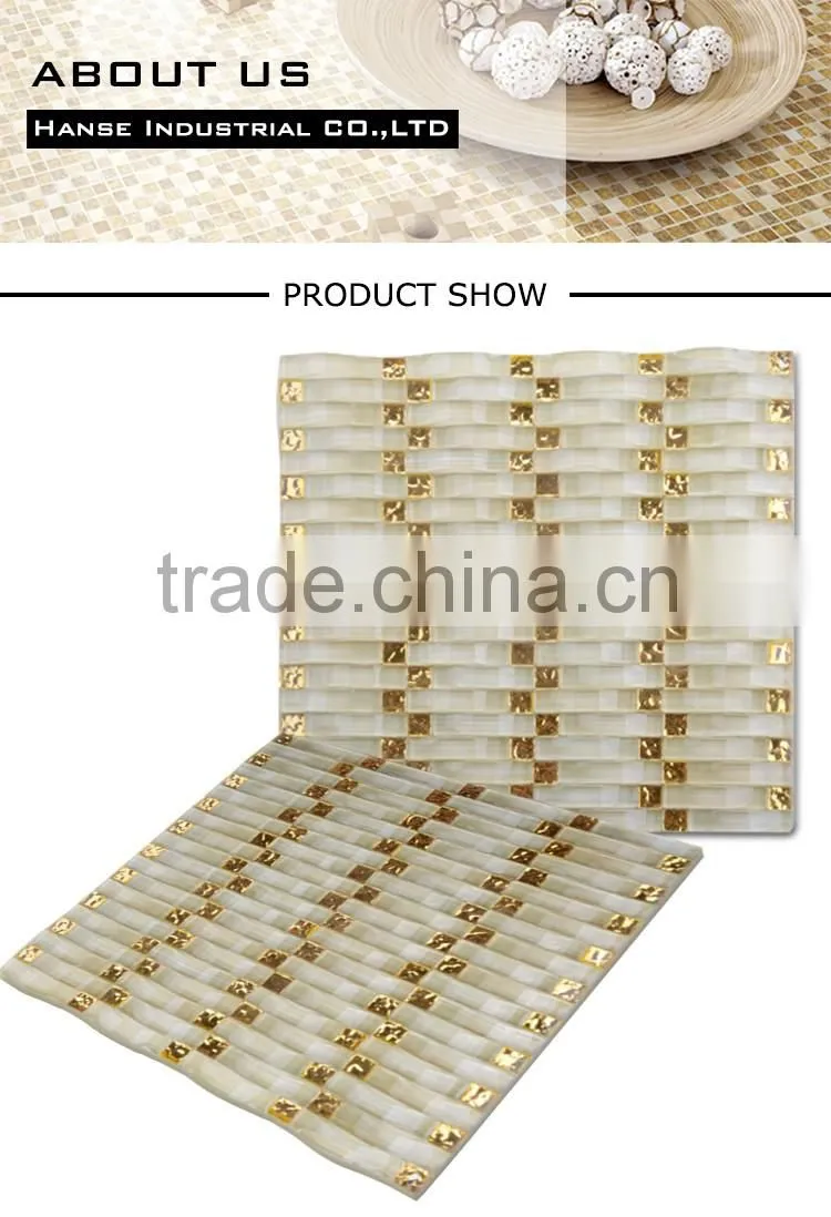 GT009 300X300MM wavy glass pendant lights mosaic tile machine