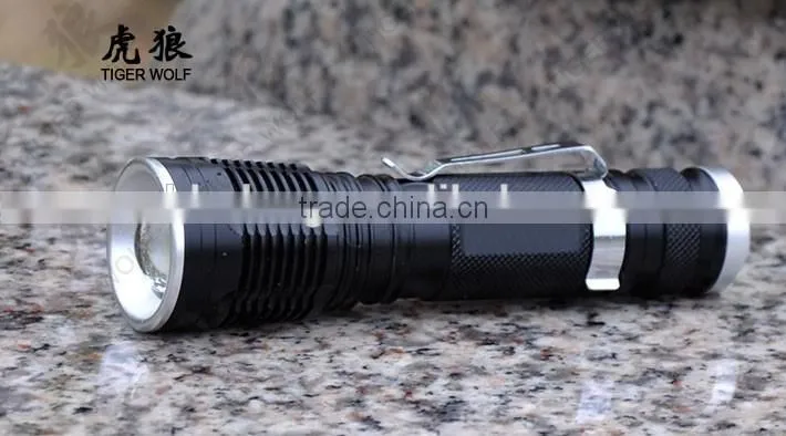 Factory Wholesale LED Mini Flashlight Aluminum torch light with clip