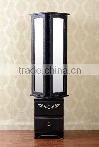 4 side rotating floor standing dressing mirror/stand for floor mirror