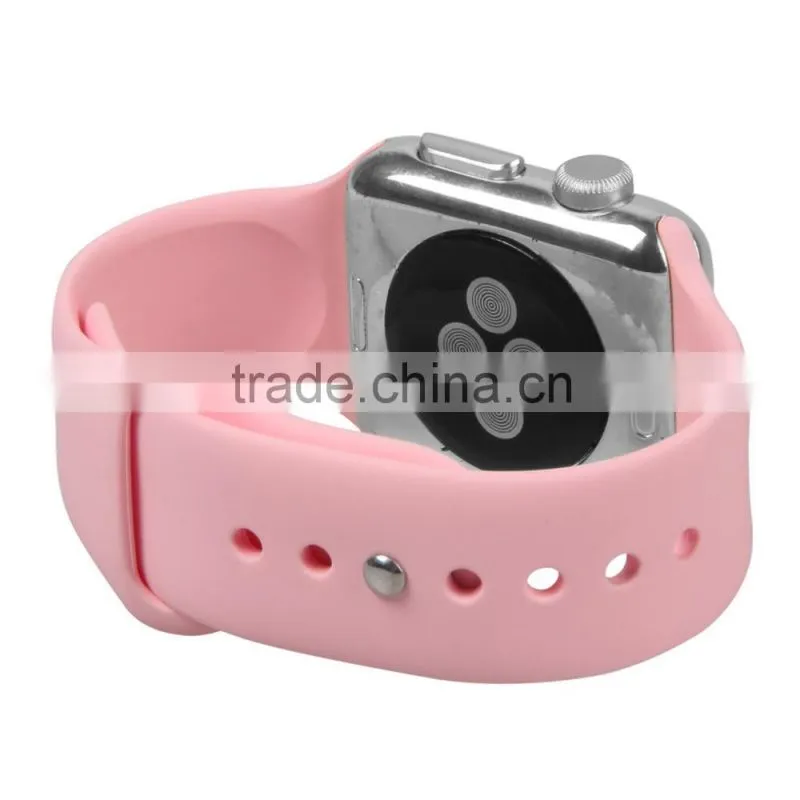Soft Silicone Replacement Sport Band for Apple Watch, For Apple Watch Rubber Wrist Watch Strap