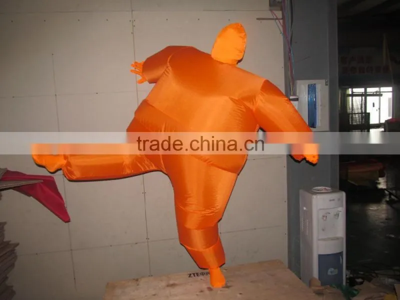 DJ-CO-117 Inflatable clothing Suit Funny Colorful Halloween Costume Orange jumpsuit