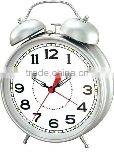 6.6 inches metal mechanical alarm clock