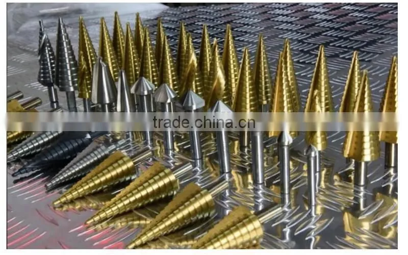 Three Sided Shank HSS Step Drill Bit