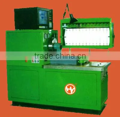 Testing 12-cylinder fuel injection pump,HY-NK fuel injection pump test bench